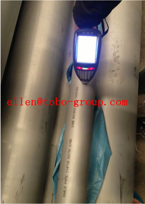 Produto químico tubulação redonda de aço de 6 polegadas, tubulação de aço da parede fina Titanium da solda