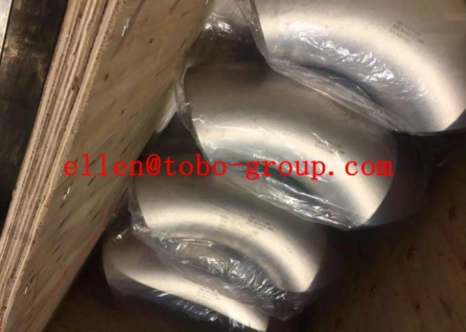 Cotovelo de aço inoxidável frente e verso do aço UNS32750/31803/31254, cotovelo 304/304L/304H da tubulação 45degree