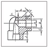 Interruptor de ASME B16.11 encaixes de tubulação de aço DN6 de Stainelss do cotovelo de 45 graus - DN100 3000LB