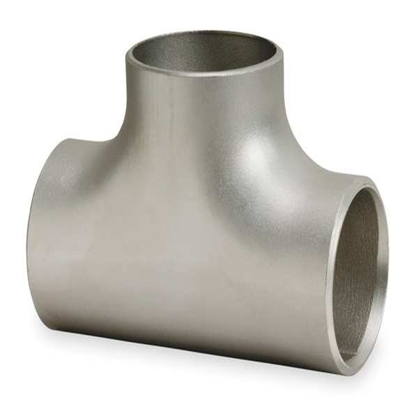 Pipe Fitting Equal Tee Silver ASME B16.9 Stainless Steel 316/316L