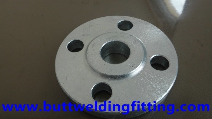 904L Stainless Steel Threaded Flange With Nozzle / Valve Cover Flange Type