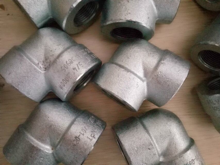 ASTM A105 Galvanized 90 degree Forged Pipe Fittings 3/4 Inch Elbow