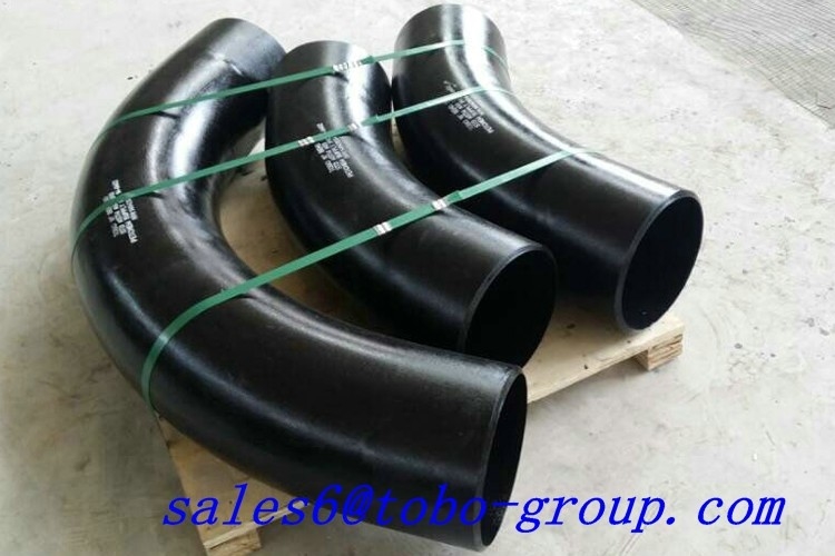Black Color Stainless Steel Tube Elbows 1/2 - 24 Inch Pipe Fittings SCH10 - SCH160