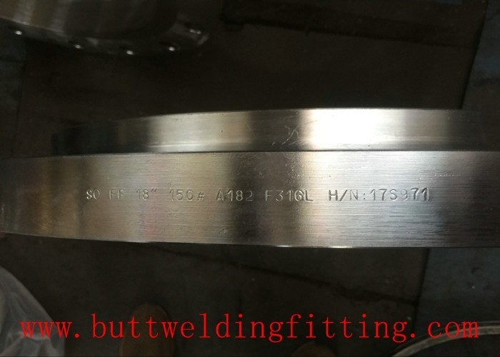 Slip On Super Duplex Stainless Forged Steel Flanges DN100 SO FF 18''  150# A182  F316L ASME B16.5