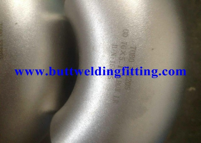 ASTM A815 UNS31803 GR2205 Duplex Stainless Steel 90 Degree Elbow Welded DN600 SCH40S
