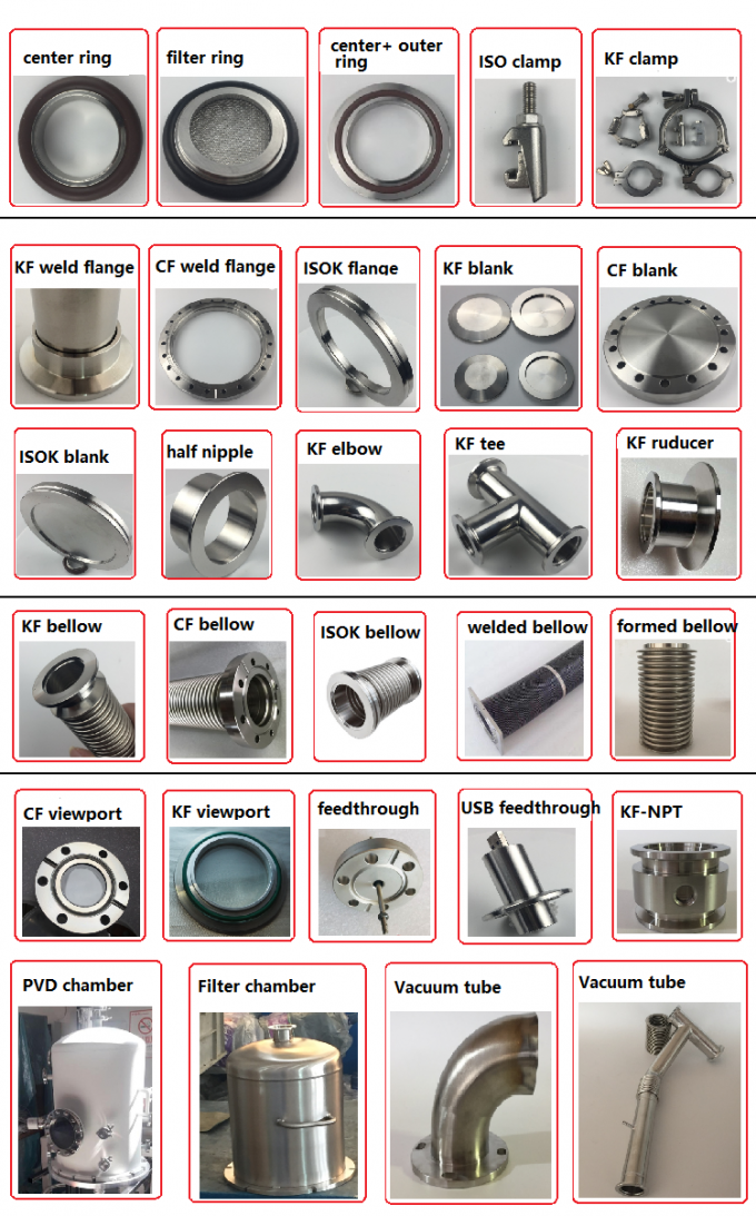 Os CF de aço inoxidável do vácuo flangeiam T igual 2