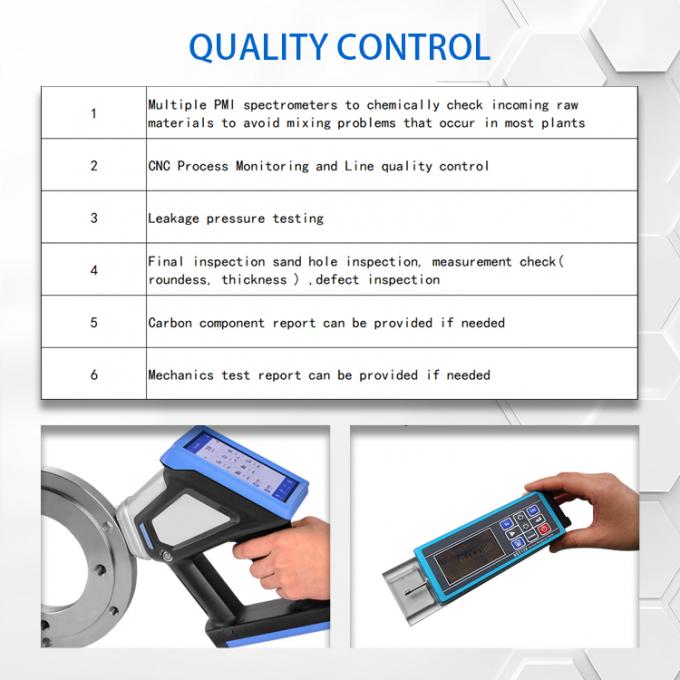 Aço inoxidável personalizado de alta temperatura Butt Soldadura de tubos 9