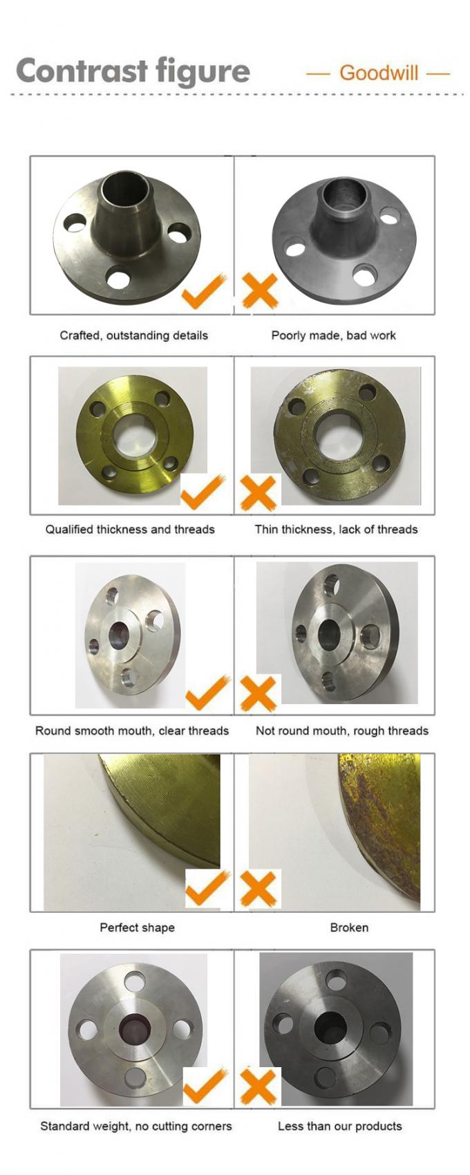 SA182 F51 Long Weld Neck Flange ASME B16.5 600# Pressão nominal 8" Tamanho 405mm comprimento para aplicações resistentes à corrosão 2