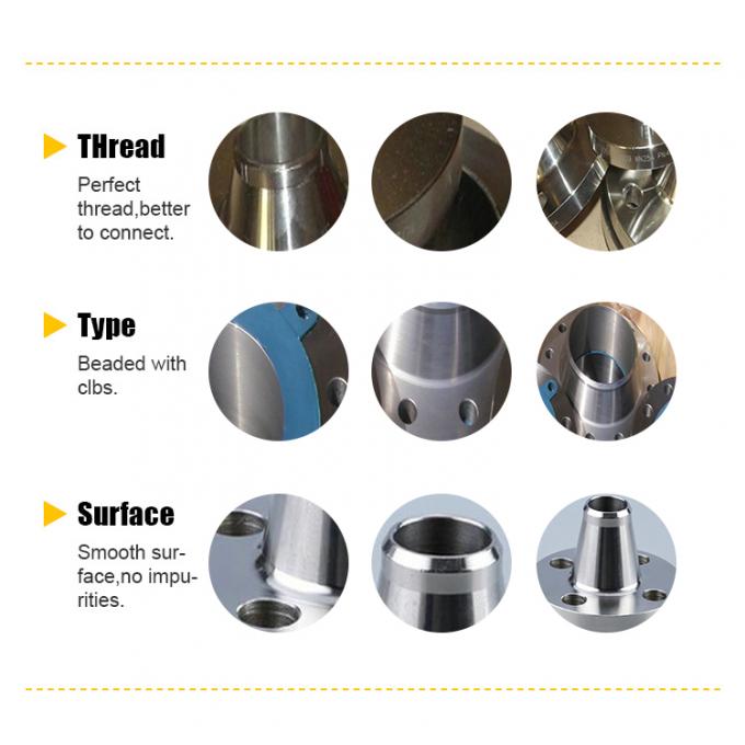 SA182 F51 Long Weld Neck Flange ASME B16.5 600# Pressão nominal 8" Tamanho 405mm comprimento para aplicações resistentes à corrosão 1