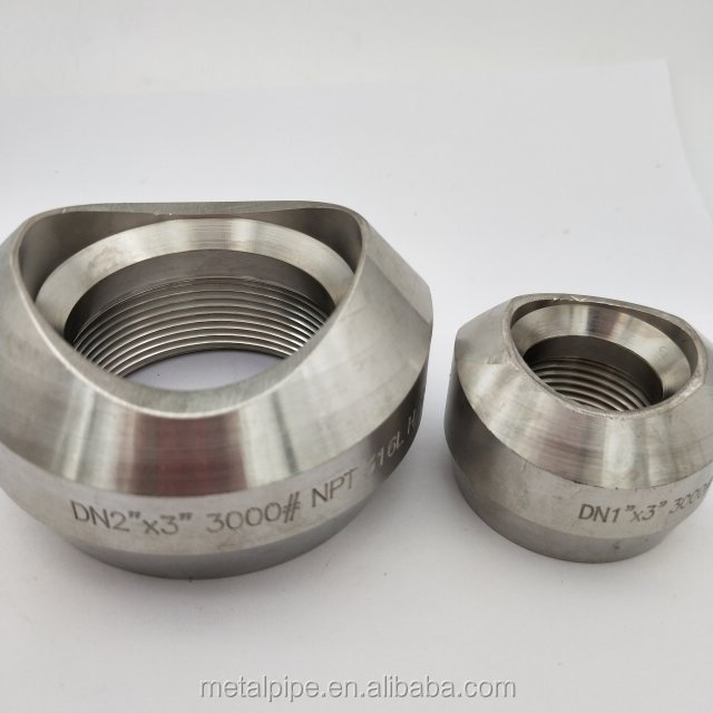 Metal de alta qualidade de aço inoxidável weldolet 1/2 polegada ASTM 182 Gr. F51 Dimensões AS MSS SP-97 SCH 40S 2