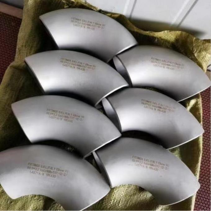 CuNi 90/10 Cotovelo de raio curto 45 Cotovelo de raio curto EHN 9603/600s 5,5 mm 5 mm DN 600 CuNi10Fe1,6 Mn 2