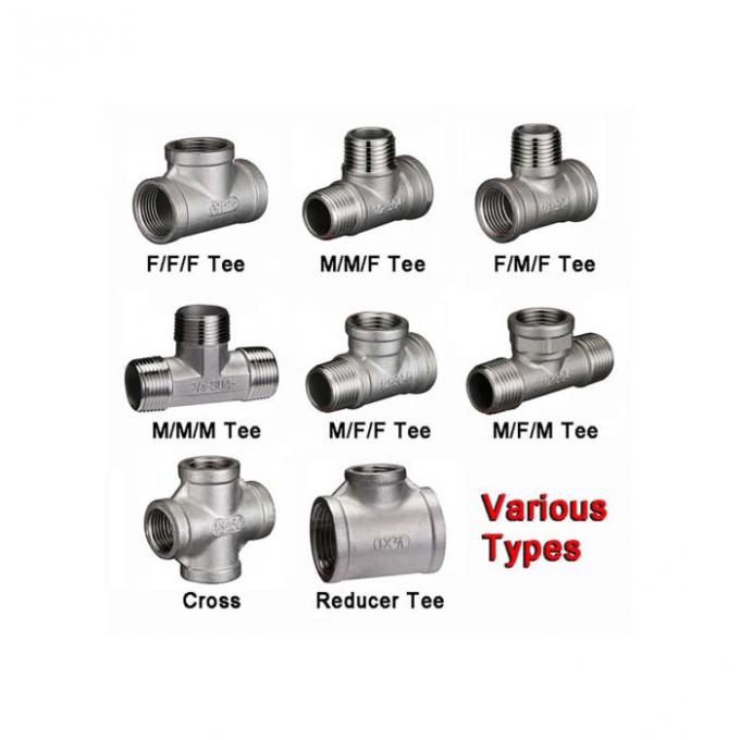 ASME B16.9 TR Sand laminado de aço inoxidável Reducing Tee igual TEE 1/8 "-60" Butt Soldado SS tubo de encaixe 3