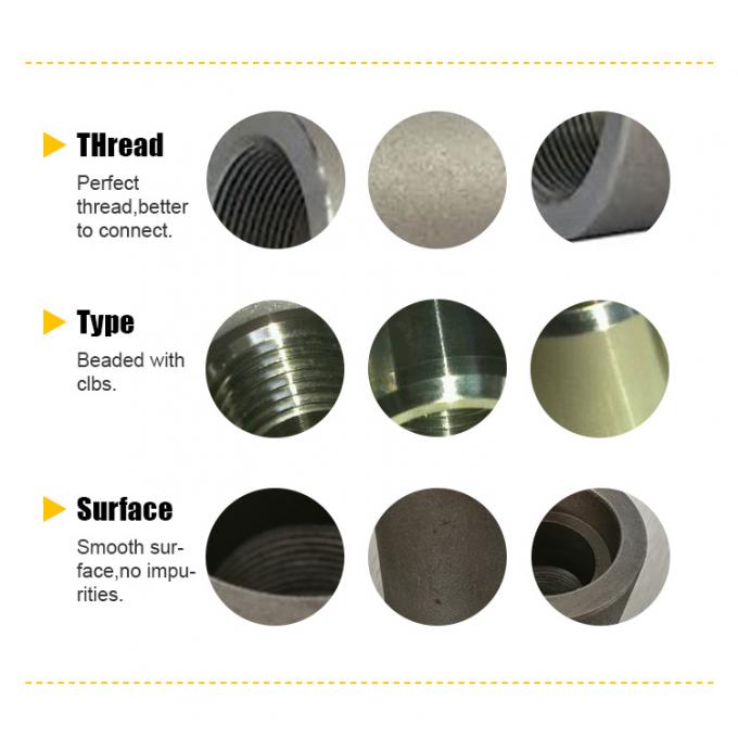 Acessórios para tubos de resistência forjada de aço inoxidável SS316 NPT 3000LB NPS 1/2"-4" SCH160 ASME B16.11 3