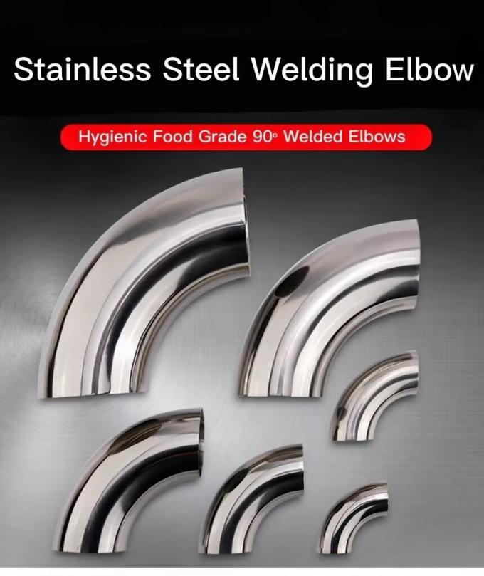 Metal ajustável 90 graus pintura preta com costura de aço inoxidável cotovelo traseiro de aço inoxidável solto cotovelo longo cotovelo boa qualidade 3