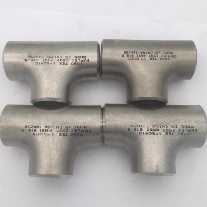 Fittings de tubos de aço de liga baixa de metal Butt Soldagem de tubos de tubos Equal Tee A403 WP904L 6" SCH40 ASME B16.9 3