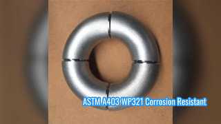ASTM A403 WP321 Curvatura de retorno de 180 graus em conformidade com NACE