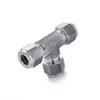 9.52mm 304 Stainless steel tee ,high pressure tee fittings for pipe connection