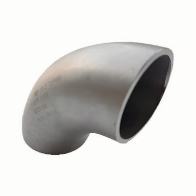 Butt Welded Stainless Steel Elbow 90 Degree Long Radius Elbow SS Tube Fitting Sand Blasting China Factory