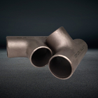 DIN standard CUNI 90/10 1 1/2" inch 20 Bar Galvanized copper tee pipe fittings