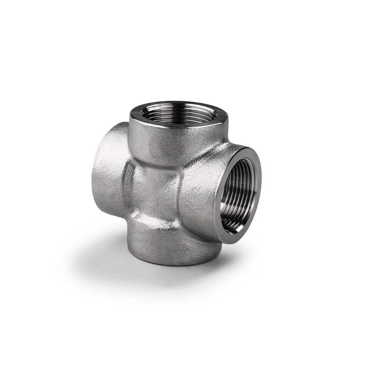 Cross Stainless Steel 316 4 Way Connector Socket Weld Fitting