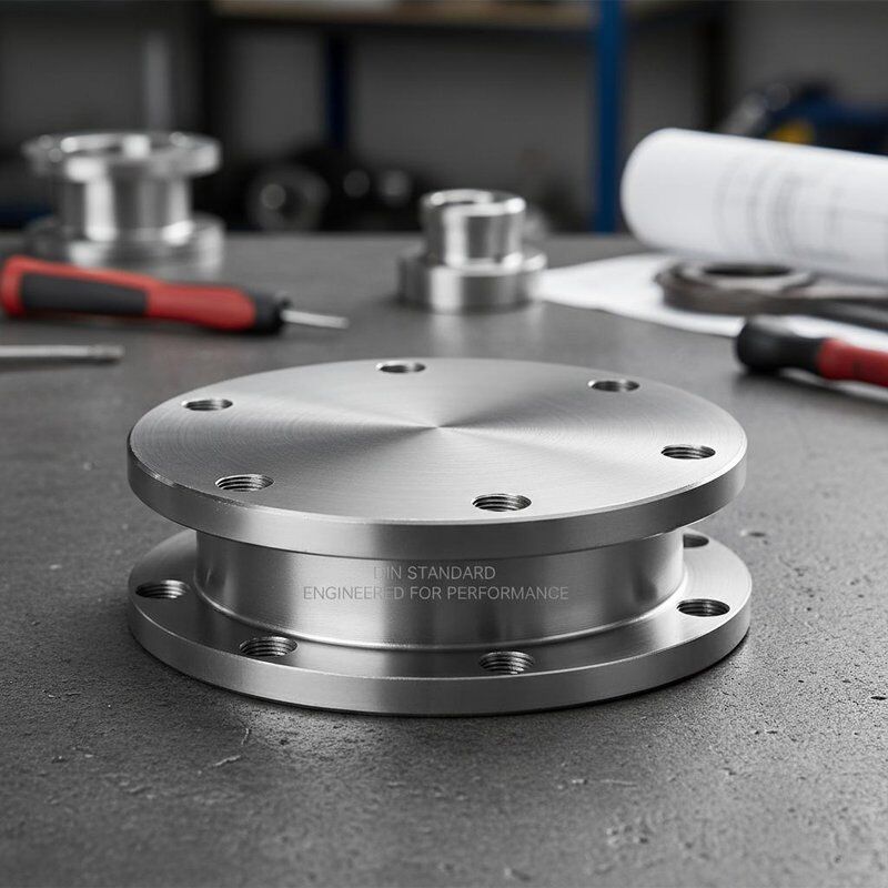 Flanged Stainless Steel Pipe Cap Customized DIN Standard Engineered for Performance in Demanding Industrial Environments