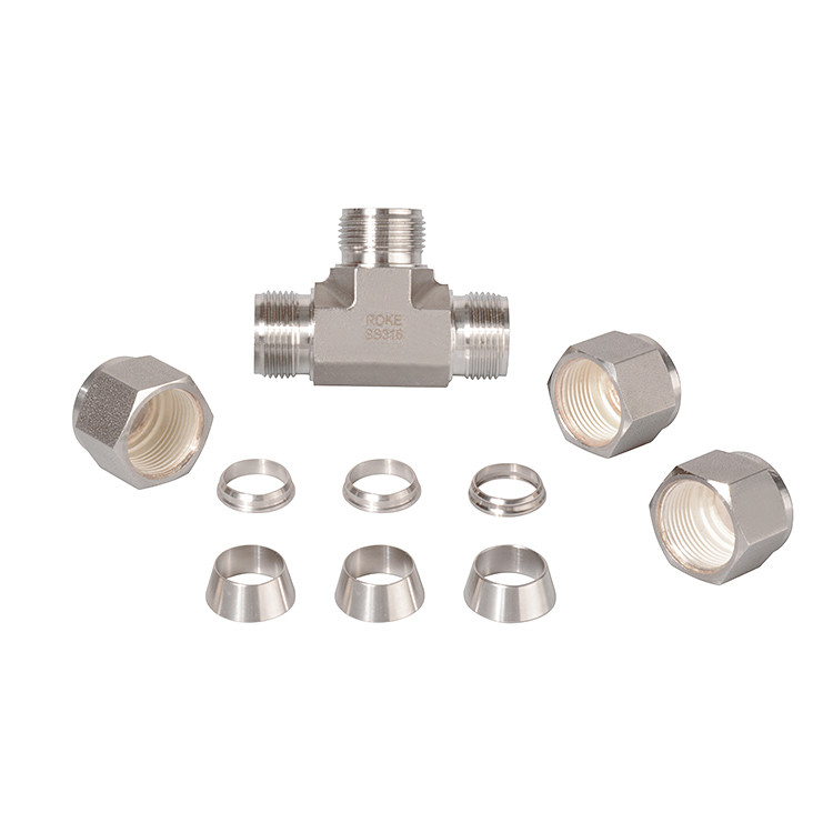 Stainless Steel Double-Ferrules Compression OD 3/8