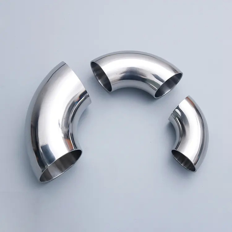 Butt Welded Carbon Steel 90 Degree Elbow Pipe Fittings Weldable SCH 40 Wall Thickness Pipe Fittings