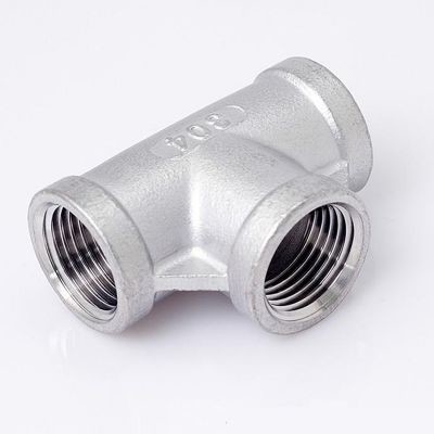 Stainless steel A403 Grade WP321H Straight Tee Equal Tee Threaded Tee Pipe Fittings