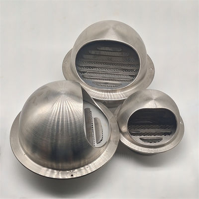 4" Wall Kitchen Stainless Steel Vent Cover Wall Round Vent Exhaust And Pipe Air Vent Cap