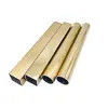 Titanium tube golden round pipe 201 stainless steel color welded pipe