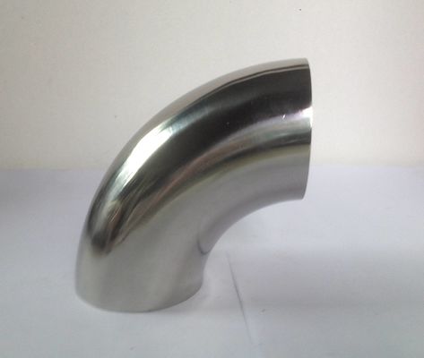 Aço inoxidável 316SS 304SS Butt Soldagem Tubo sem costura de 90 graus Largo raio Cotovelo