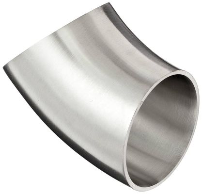 BW Radius Elbow Butt Welding Fitting Degree 45 NPS 1/2"  A403 WP304/304L, WP316/316L WPB ASME/ANSI B16.9 MSS SP-4 ISO 4144