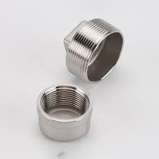 High Quality Stainless Steel Casting Pipe Fittings Threaded Round Cap