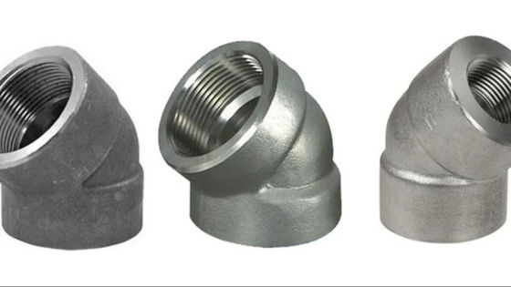 45° SCH 40 21.3mm Forged Pipe Fittings Short Radius Elbow ASME B16.9