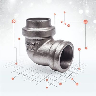 Steel Piping 45 90 180 Degree Metal Elbow Pipe Connection Fittings High Pressure Factory Own Painting