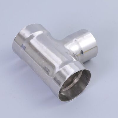 Boa soldabilidade Conector de tee de aço inoxidável com fio tipo de extremidade de tubo durável ideal para sistemas de petróleo, gás e água