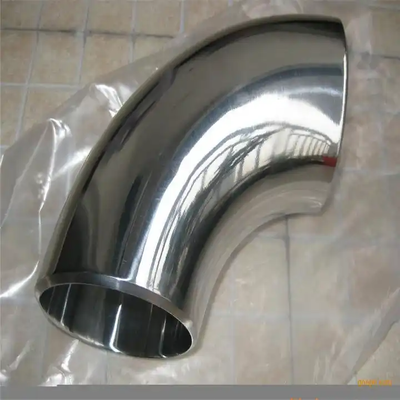 ndustrial 304/316L SS 90° LR Elbow Butt Weld Pipe Fitting ASME B16.9